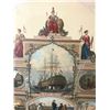 Image 2 : Original 19th century colored lithograph  showing a British Naval scene from “Hearts of  Oak Society