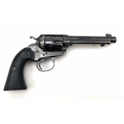 Colt SA Army Bisley Model revolver, .38 WCF caliber, Serial #245077. The pistol was factory retur