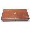 Image 8 : Deluxe brass bound hardwood veneered case for  Navy Colt with “Manton & Co. Trade Label  Calcutta, I