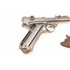 Image 5 : 1918 dated DWM Artillery Luger semi-automatic  pistol, 9mm caliber, Serial #4108.  The  pistol is in