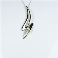 Dramatic Modern Style Marquise cut Diamond Pendant featuring an approx. 0.70 carat Diamond with G-