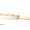 Image 10 : Classic and large spear point Bowie knife  marked, “Joseph Hawksley’s Celebrated” with  semi-coffin 