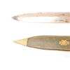 Image 3 : Classic and large spear point Bowie knife  marked, “Joseph Hawksley’s Celebrated” with  semi-coffin 