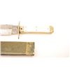 Image 4 : Classic and large spear point Bowie knife  marked, “Joseph Hawksley’s Celebrated” with  semi-coffin 