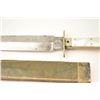 Image 5 : Classic and large spear point Bowie knife  marked, “Joseph Hawksley’s Celebrated” with  semi-coffin 