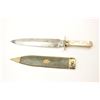 Image 8 : Classic and large spear point Bowie knife  marked, “Joseph Hawksley’s Celebrated” with  semi-coffin 