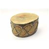 Image 2 : Authentic Native American made “Tom Tom” drum  with beater.  Most paint remains on the  drum.  The i