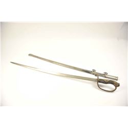 Uncleaned and “Out of the Attic” Japanese WWII Era D guard officer’s sword with scabbard. Light ru