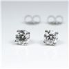 Image 1 : Dazzling ‘IDEAL’ cut Diamond Stud Earrings  weighing approx. 0.85-0.90 carats with G-H  colors and V