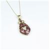 Image 1 : Brilliant Ruby and Diamond Pendant featuring  35 channel set Princess cut Burmese color  Rubies weig