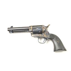 Colt SAA Revolver in .44-40 caliber with a 4 ¾” barrel, professionally refinished, and hard rubber