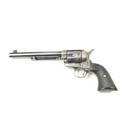 Colt SAA Revolver in .45 L.C. caliber with a 7 ½” barrel, blue and case hardened finish, and hard