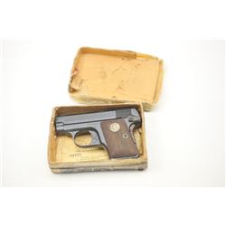 Colt 1908 Semi-Auto Pistol in .25 ACP caliber with blue and case colored small parts, medallion wo