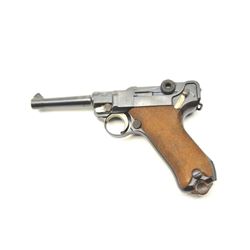 Collector’s quality German Luger dated 1918 by DWM in 9mm full proofs and matching including wood