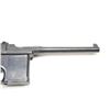 Image 4 : Mauser model 1896 Semi-Auto pistol in .30  caliber showing old re-blued finish, S/N  170131. No impo