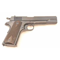 Colt 1911 U.S. Property marked Semi-Auto pistol in .45 ACP caliber, S/N 373915. Made 1918 and so c
