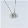 Image 2 : Dazzling NEW Diamond Pendant featuring a 0.60  carat ‘IDEAL’ cut Diamond surrounded by 18  round cut