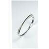 Image 3 : Stylish White and Black Diamond Bangle  Bracelet with crossover design featuring  combination of 82 