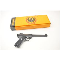 Ruger Mark II Semi-Auto Target Pistol in .22 L.R. caliber with a 6 7/8” barrel, adjustable sights