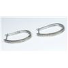 Image 2 : Dazzling Hoop Diamond Earrings micro set with  44 ‘IDEAL’ cut Diamonds weighing approx.  0.50 carats