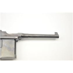 1930 “Step Barrel” commercial Mauser broom handle in .30 caliber with banner on the left side of t
