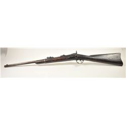 .S. Model 1884 Trapdoor Springfield carbine in .45-70 caliber, Serial #379767 showing mottled Indi