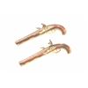 Image 2 : Pair of 18th century flintlock pistols signed  Johan Stavtinger in silver on the barrels.  Beautiful
