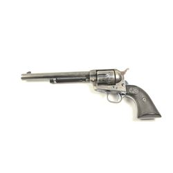 Colt SAA Revolver in .44-40 caliber with a 7  ½” barrel, blue and case colored finish, and  hard rub