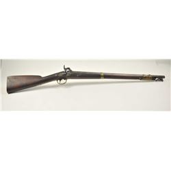 U.S. Model 1847 Springfield Cavalry Musketoon dated 1858, in .69 caliber smooth bore which remains