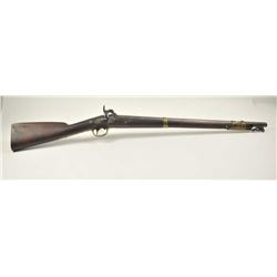 U.S. Model 1847 Springfield Cavalry Musketoon  dated 1858, in .69 caliber smooth bore which  remains