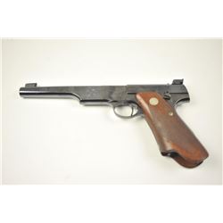 Pre-War Colt Match Target Woodsman .22 caliber semi-automatic pistol with Roper style checkered “E