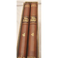 Personal set (2 volume deluxe edition) “Mein  Kampf” with documentation as being found by  Willbert 