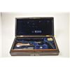 Image 1 : Ultra-Deluxe French style rosewood box for  Colt 1849 Pocket Model with a 5” barrel small  guard wit
