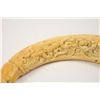 Image 11 : 18th century carved ivory powder flask  attributed to Deop.  The flask measures 10 ½”  overall, magn