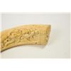 Image 12 : 18th century carved ivory powder flask  attributed to Deop.  The flask measures 10 ½”  overall, magn