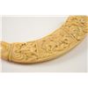 Image 7 : 18th century carved ivory powder flask  attributed to Deop.  The flask measures 10 ½”  overall, magn