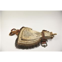 Jägermeister’s flask constructed from shoulder bones of oxen and completely carved in ancient scen