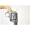 Image 10 : Colt Single Action Army Revolver Exhibition  engraved and silver inlaid with incised  carved ivory g
