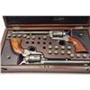 Image 11 : Pair of cased SA Army revolvers, .44-40  caliber, 7½” barrels with traces of nickel  finish, Deluxe