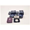 Image 1 : U.S. Mint silver dollar proofs in boxes.   Including:  1987, 1991, 2004, 2005, 2007,  2008, 2013, 20