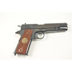 Scarce intact six gun matching set of World War I and World War II commemorative Model 1911 and 19