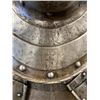 Image 3 : Authentic three-quarter suit of armor with  closed helmet showing Alsatian crest with  minor restora