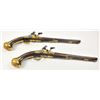 Image 1 : Magnificent pair of 18th century European  royal quality flintlock horseman’s size  pistols with ric