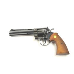 Very early 1957 manufactured Colt Python DA revolver, .357 Magnum caliber, Serial #3261. The pist