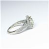 Image 4 : Exquisite Fancy Yellow and White Diamond Ring  featuring a square brilliant cut Fancy  Yellow Diamon