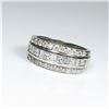 Image 2 : Brilliant ‘KALLATI’ Designer Diamond Ring  featuring 33 channel set Princess, baguette  and round cu