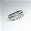 Image 3 : Brilliant ‘KALLATI’ Designer Diamond Ring  featuring 33 channel set Princess, baguette  and round cu