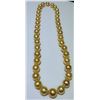 Image 2 : Absolutely Gorgeous Strand of Natural Golden  South Sea Pearls averaging 10.00 MM -13.00 MM  in diam