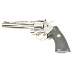 Colt Python DA revolver, .357 Magnum caliber,  Serial #T86287.  The pistol is in nearly  excellent o