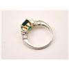 Image 2 : One magnificent custom designed ring set with  a 2.65ct Colombian emerald set in 18k yellow  gold he